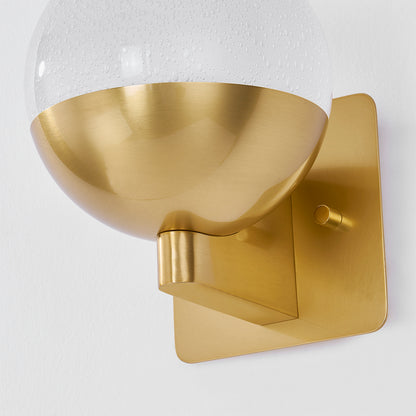 Hudson Valley Rochford Wall Sconce in Aged Brass, alternate view 3