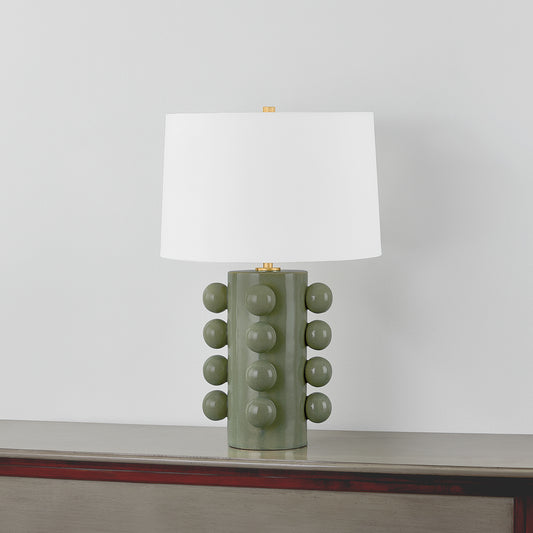Hudson Valley Roselle Table Lamp Aged Brass detail view 1
