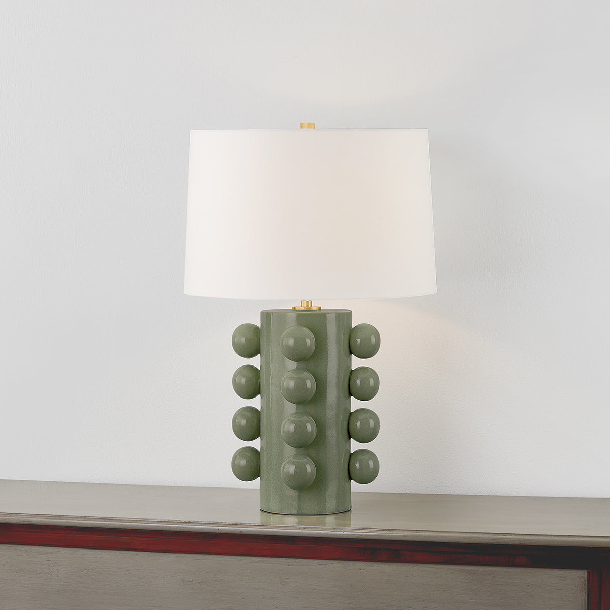 Hudson Valley Roselle Table Lamp Aged Brass detail view 2