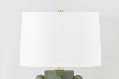 Hudson Valley Roselle Table Lamp Aged Brass detail view 3