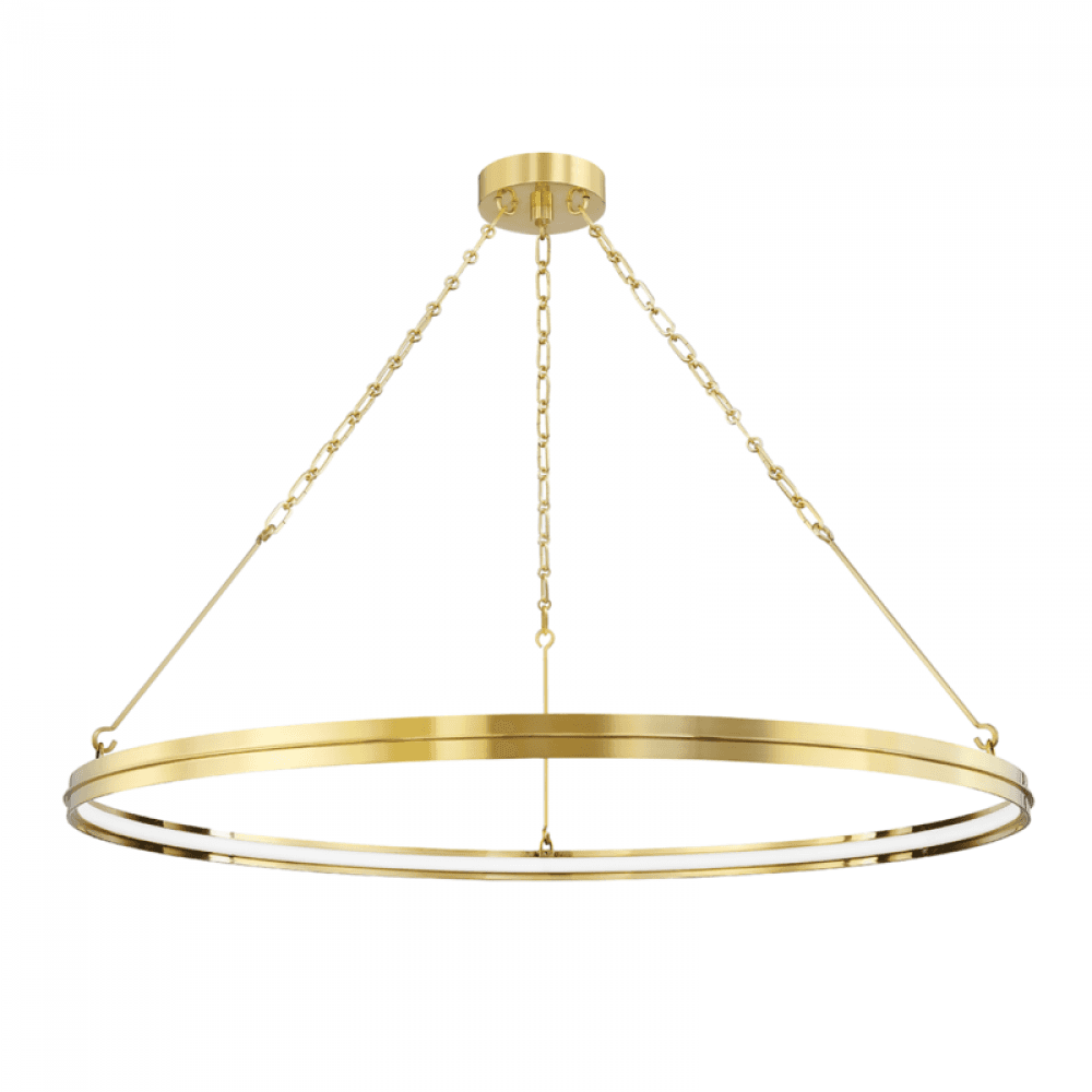 Hudson Valley Rosendale Chandelier Brass 42"W x 2.25"H