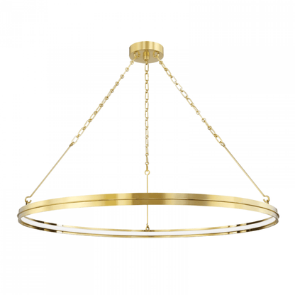 Hudson Valley Rosendale Chandelier Brass 42"W x 2.25"H