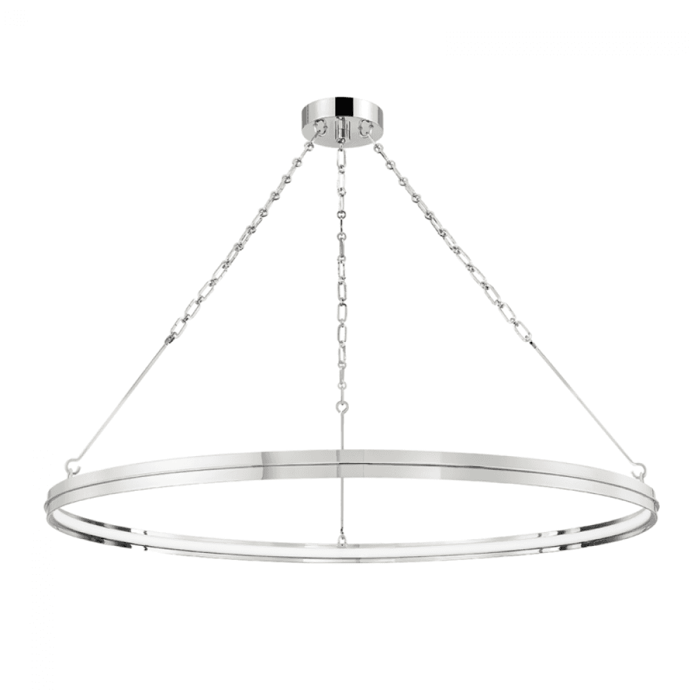Hudson Valley Rosendale Chandelier Nickel 42"W x 2.25"H
