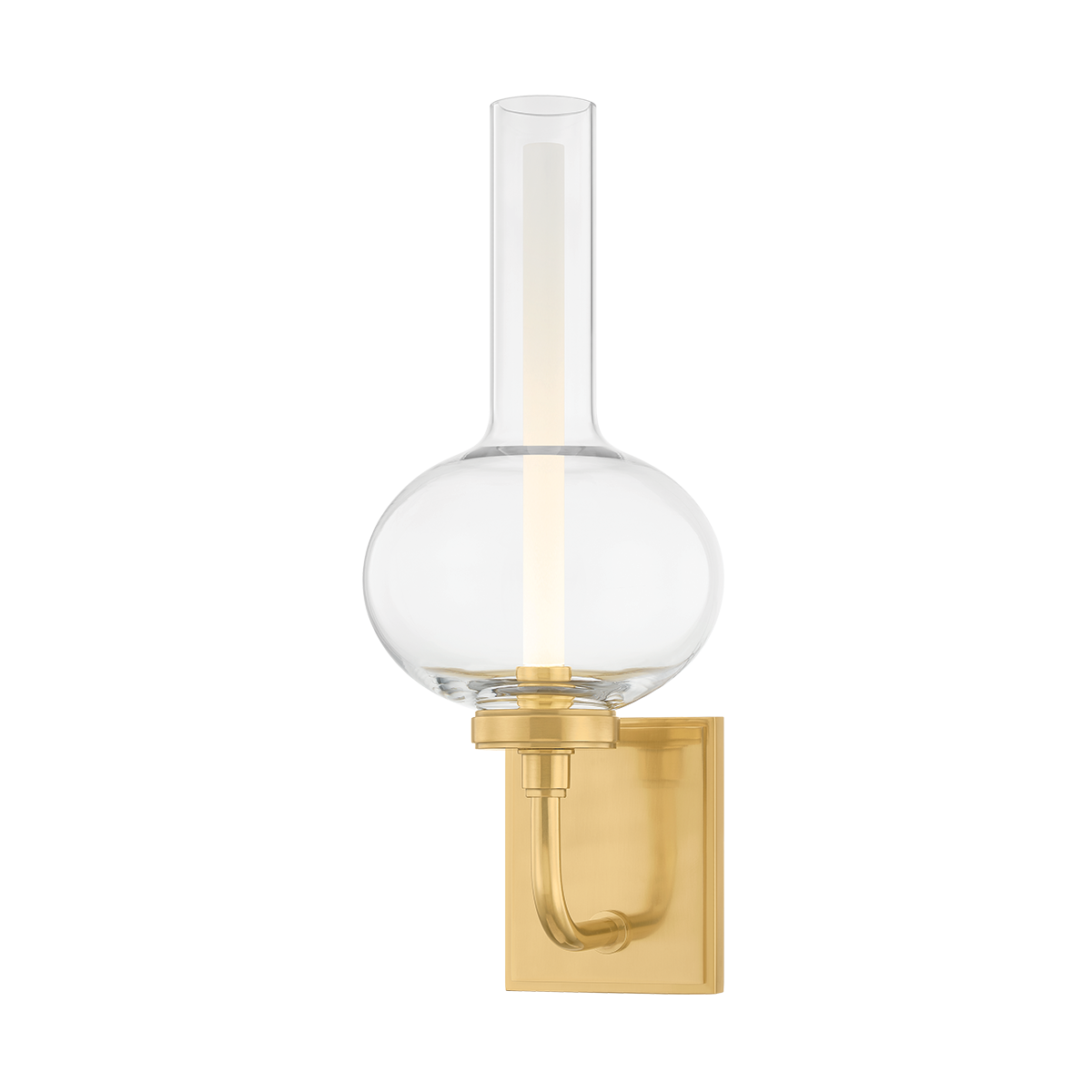 Hudson Valley Rossman Wall Sconce Aged Brass