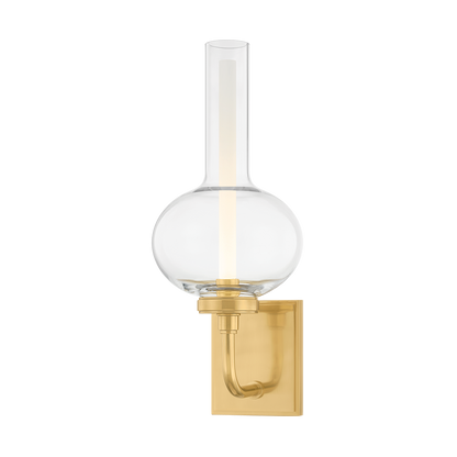 Hudson Valley Rossman Wall Sconce Aged Brass