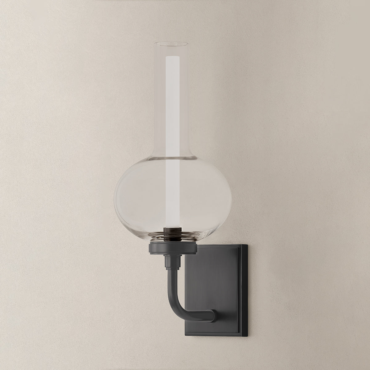 Hudson Valley Rossman Wall Sconce in Distressed Bronze, alternate view 1