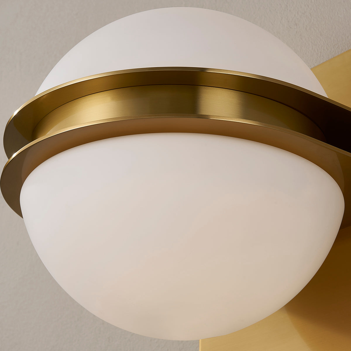 Hudson Valley Rudolf Wall Sconce in Aged Brass, alternate view 1