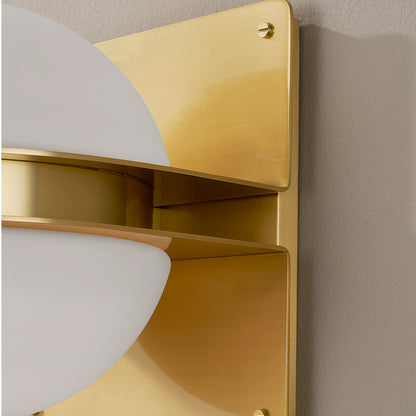 Hudson Valley Rudolf Wall Sconce in Aged Brass, alternate view 2