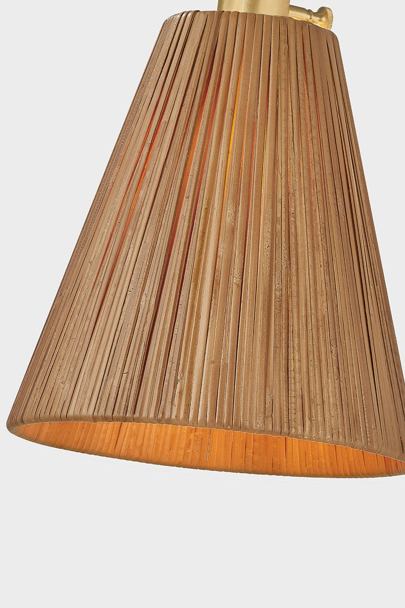 Hudson Valley Ruthin 2-Light Floor Lamp in Aged Brass, room setting 2