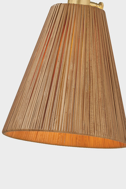 Hudson Valley Ruthin 2-Light Floor Lamp in Aged Brass, room setting 2