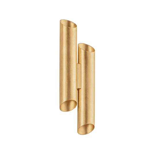 Hudson Valley Rylane 4-Light Wall Sconce Vintage Gold Leaf