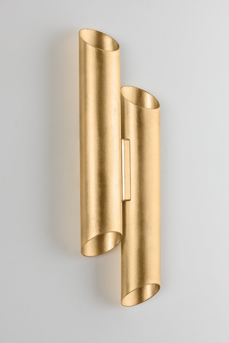 Hudson Valley Rylane 4-Light Wall Sconce in Vintage Gold Leaf, room setting 2