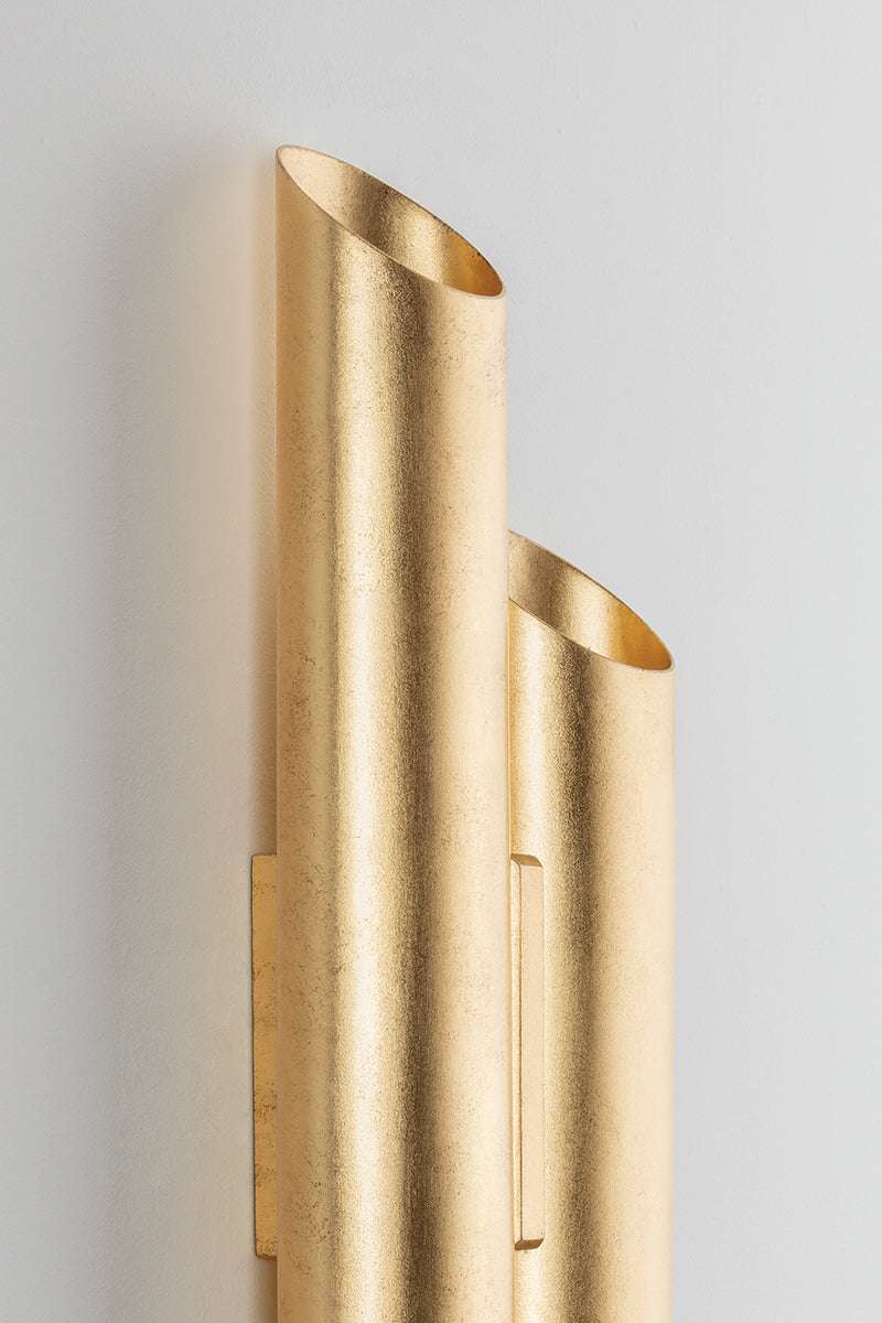 Hudson Valley Rylane 4-Light Wall Sconce in Vintage Gold Leaf, room setting 3