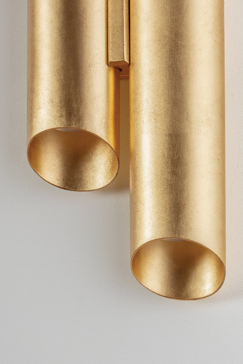 Hudson Valley Rylane 4-Light Wall Sconce in Vintage Gold Leaf, room setting 4