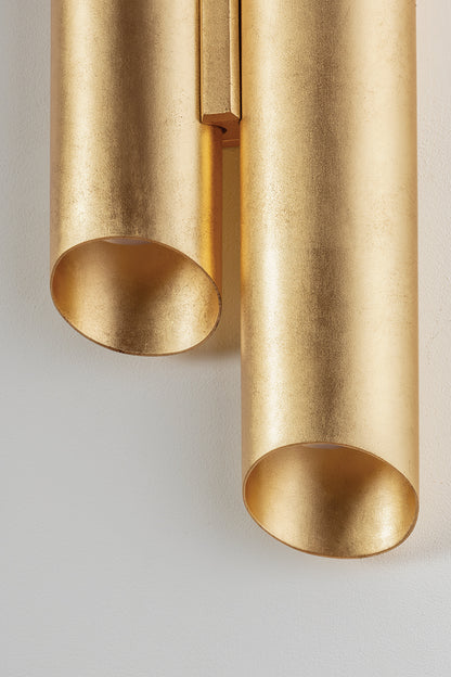 Hudson Valley Rylane 4-Light Wall Sconce in Vintage Gold Leaf, room setting 4