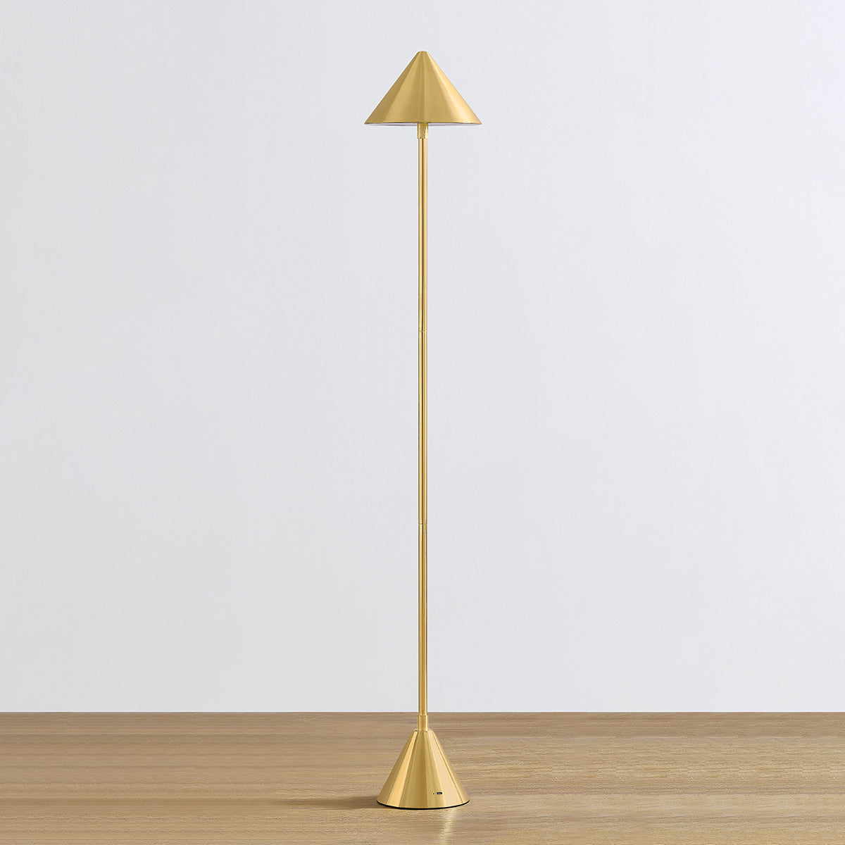 Hudson Valley Salma Floor Lamp in Aged Brass, alternate view 1