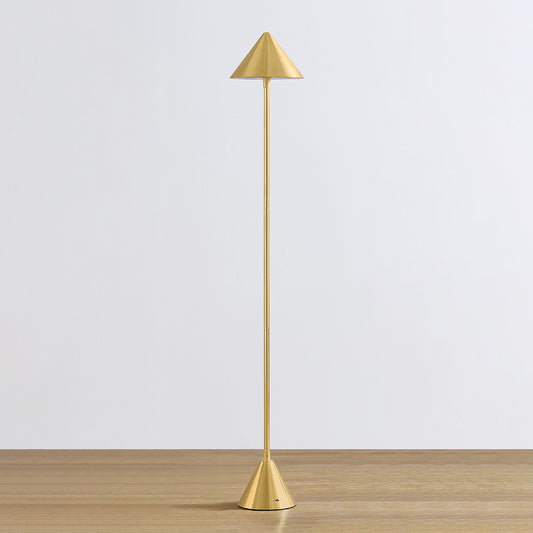 Hudson Valley Salma Floor Lamp in Aged Brass, alternate view 1