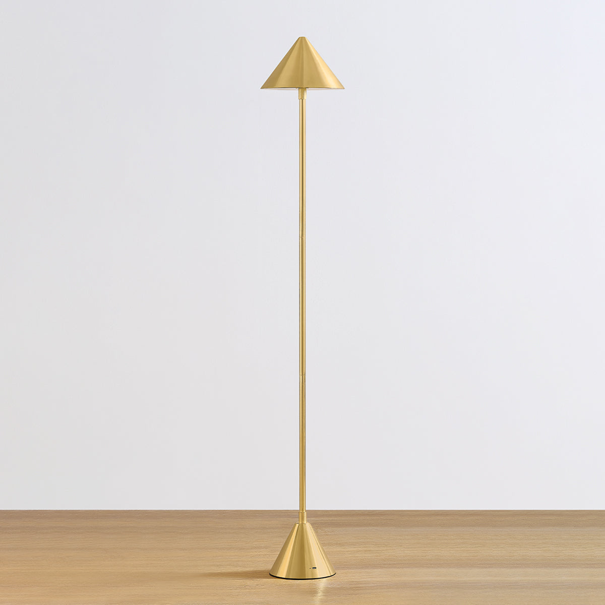 Hudson Valley Salma Floor Lamp in Aged Brass, alternate view 2