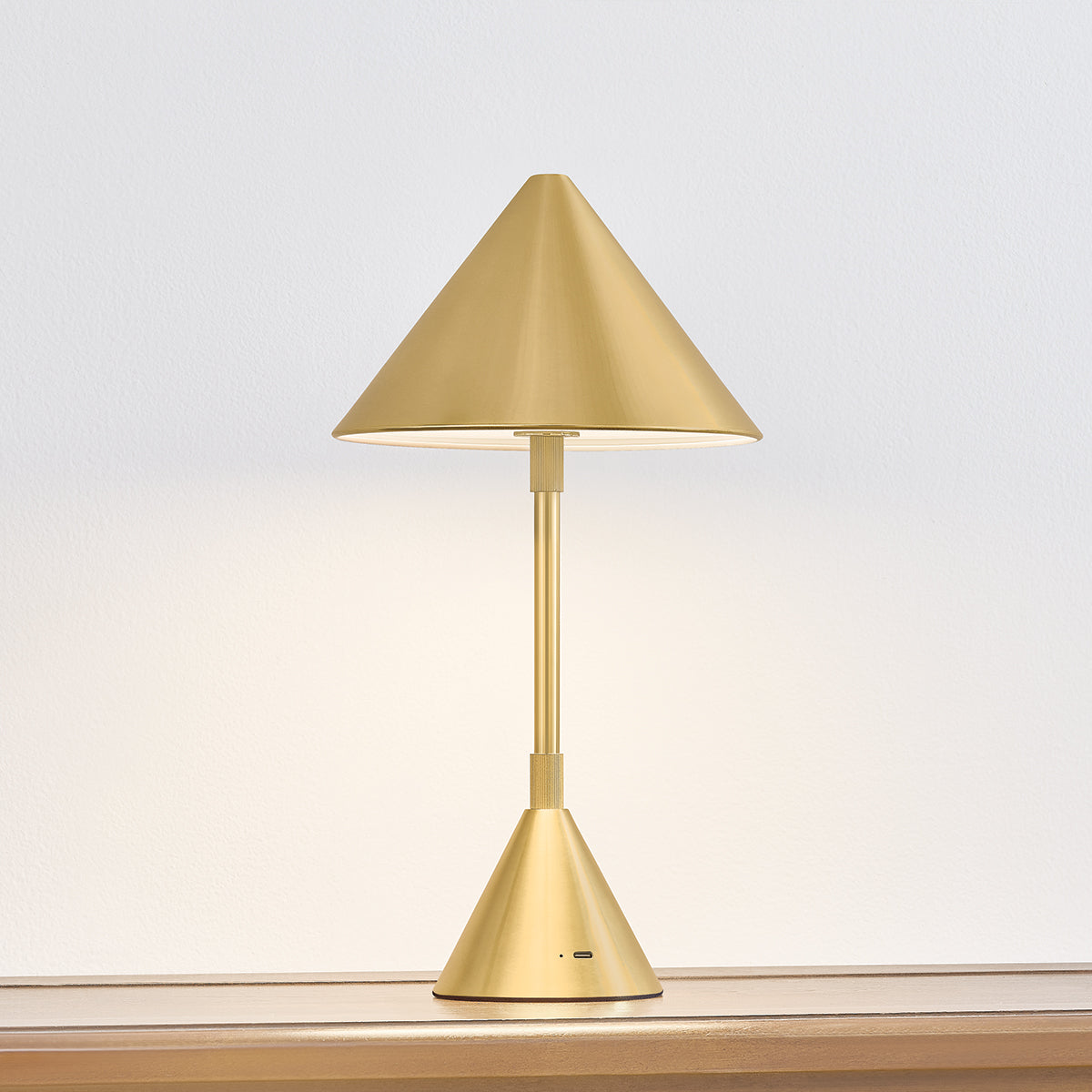 Hudson Valley Salma Table Lamp in Aged Brass, alternate view 2