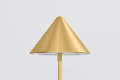 Hudson Valley Salma Table Lamp in Aged Brass, room setting 2