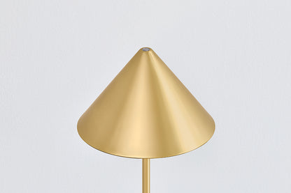 Hudson Valley Salma Table Lamp in Aged Brass, room setting 3