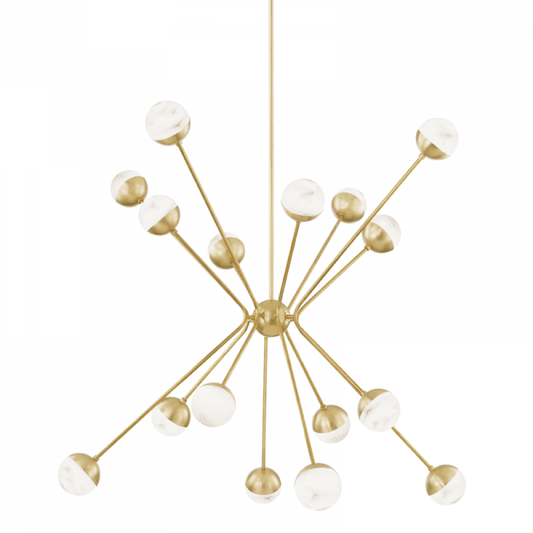 Hudson Valley Saratoga Chandelier Brass
