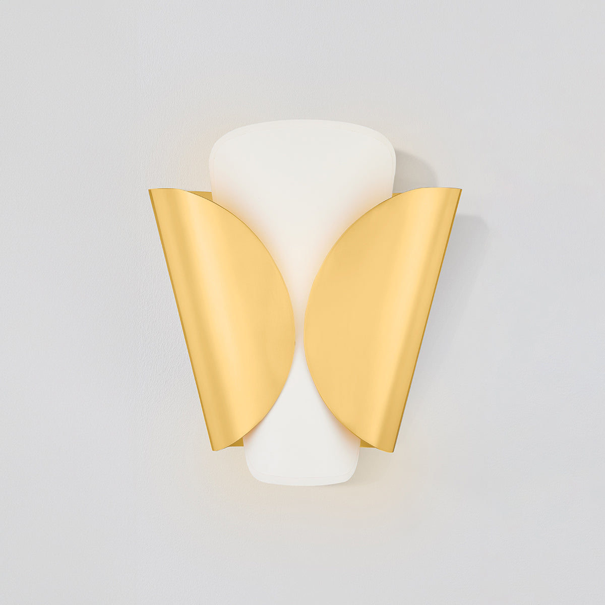 Hudson Valley Savoie Wall Sconce in Aged Brass / Steel Shade, alternate view 1
