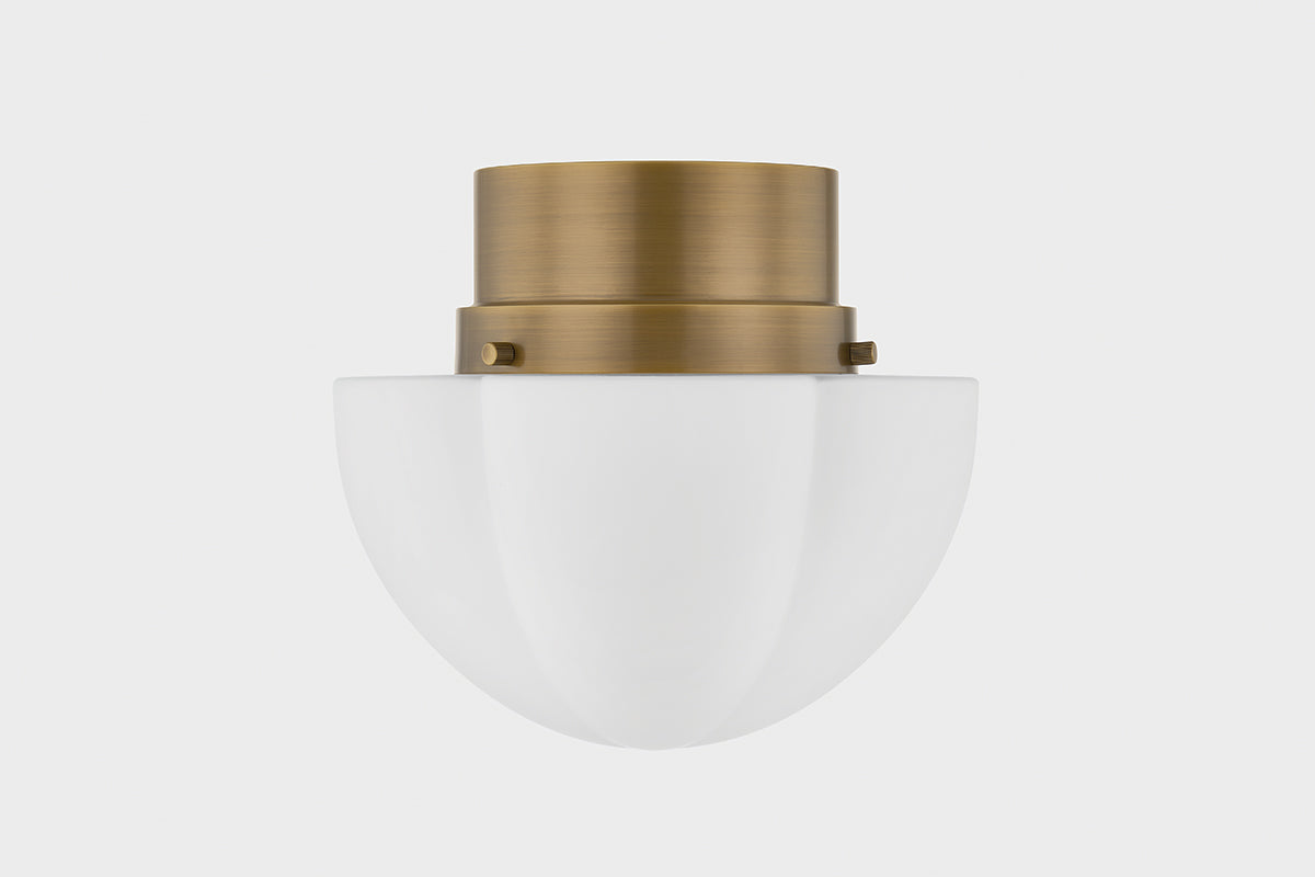 Hudson Valley Seabrook 11.25" Flush Mount in Historic Bronze, room setting 1