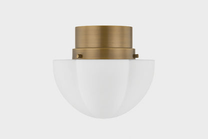 Hudson Valley Seabrook 11.25" Flush Mount in Historic Bronze, room setting 1