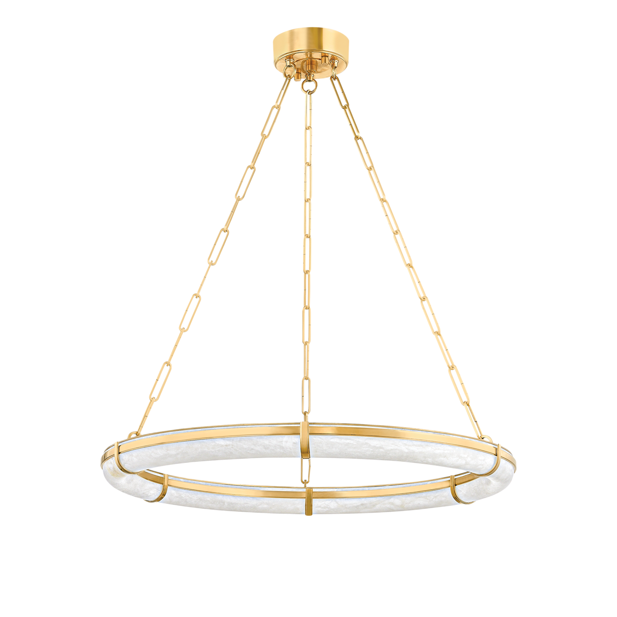 Hudson Valley Sennett 30.5" Chandelier Aged Brass