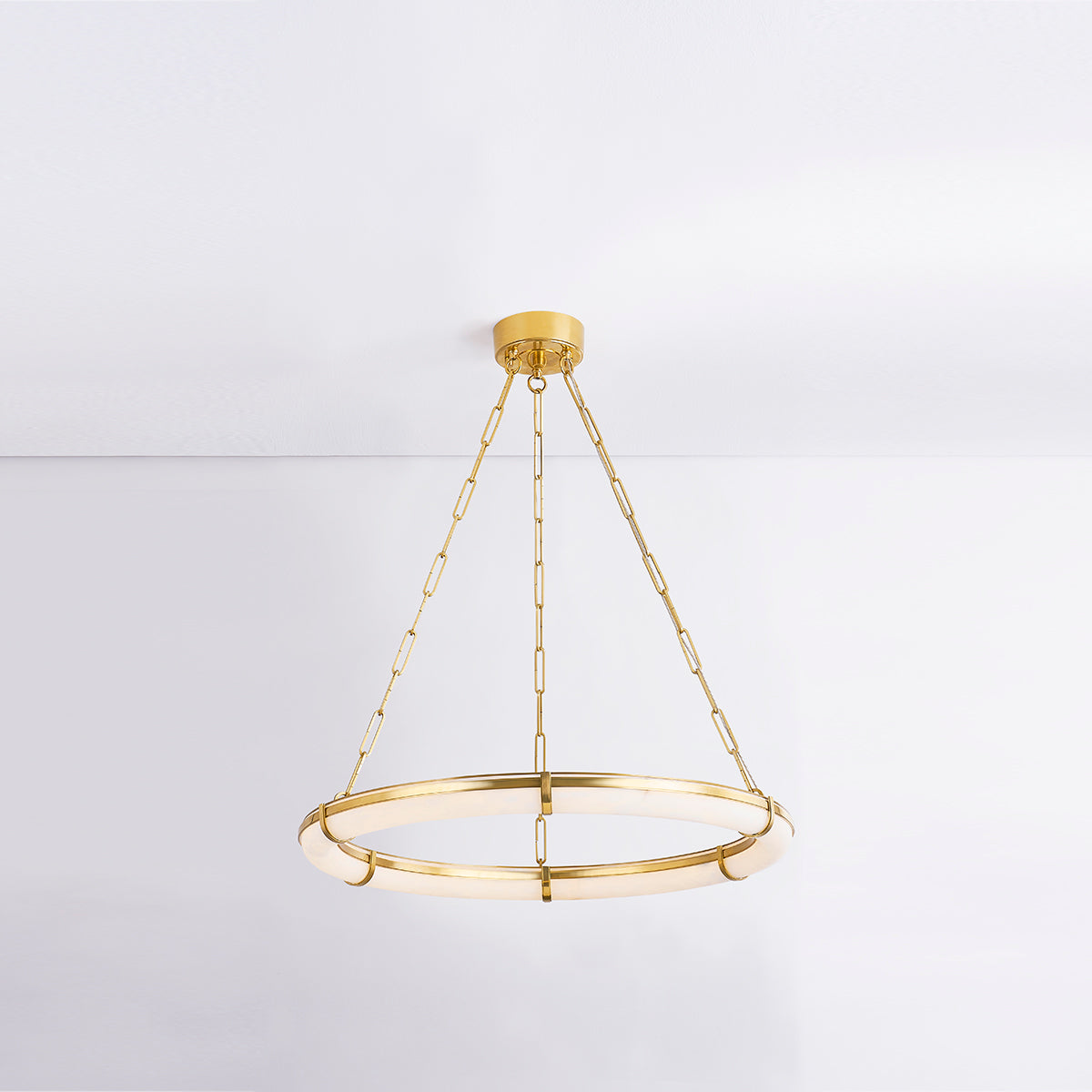 Hudson Valley Sennett 30.5" Chandelier Aged Brass detail view 2