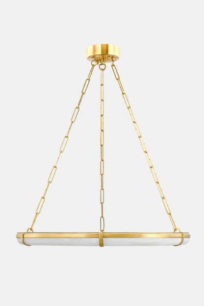 Hudson Valley Sennett 30.5" Chandelier Aged Brass detail view 3