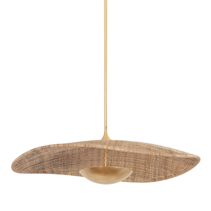 Hudson Valley Shiloh 34" Pendant Vintage Gold Leaf