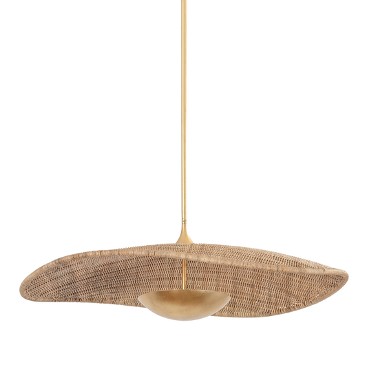 Hudson Valley Shiloh 34" Pendant Vintage Gold Leaf