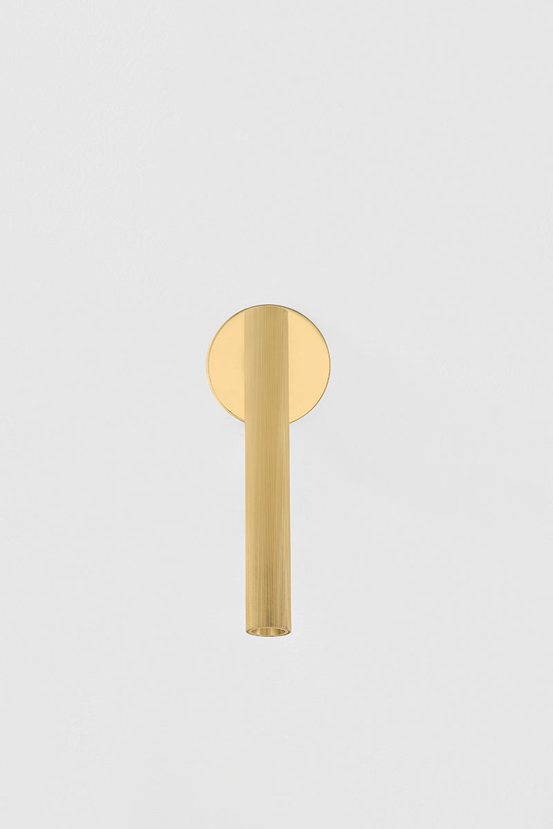 Hudson Valley Simeon Wall Sconce in Aged Brass, room setting 1