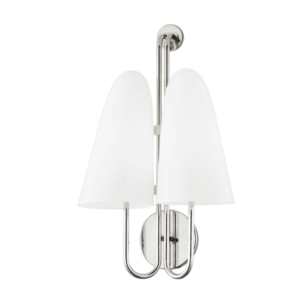 Hudson Valley Slate Hill Wall Sconce Polished Nickel