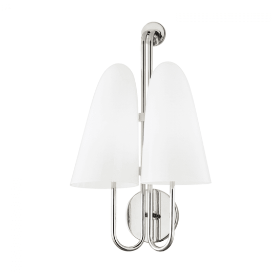 Hudson Valley Slate Hill Wall Sconce Polished Nickel