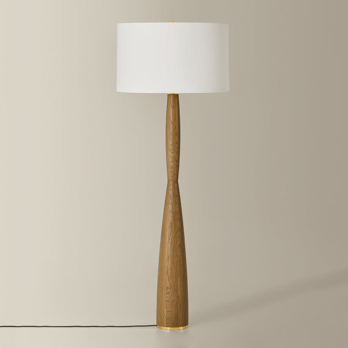 Hudson Valley Somers Chase Floor Lamp in Aged Brass, alternate view 1