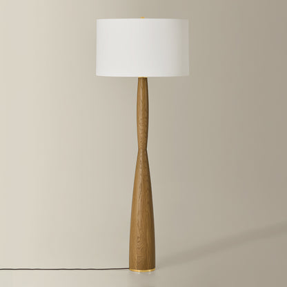 Hudson Valley Somers Chase Floor Lamp in Aged Brass, alternate view 1
