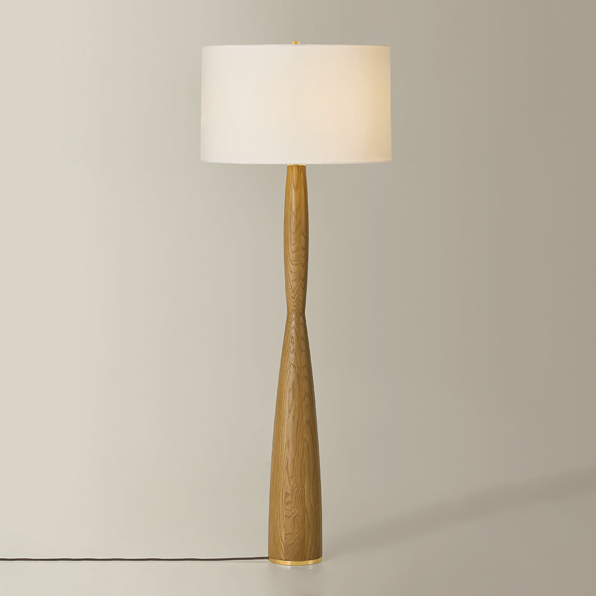 Hudson Valley Somers Chase Floor Lamp in Aged Brass, alternate view 2