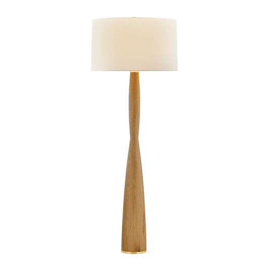 Hudson Valley Somers Chase Floor Lamp Aged Brass