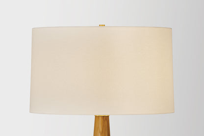 Hudson Valley Somers Chase Floor Lamp in Aged Brass, room setting 1