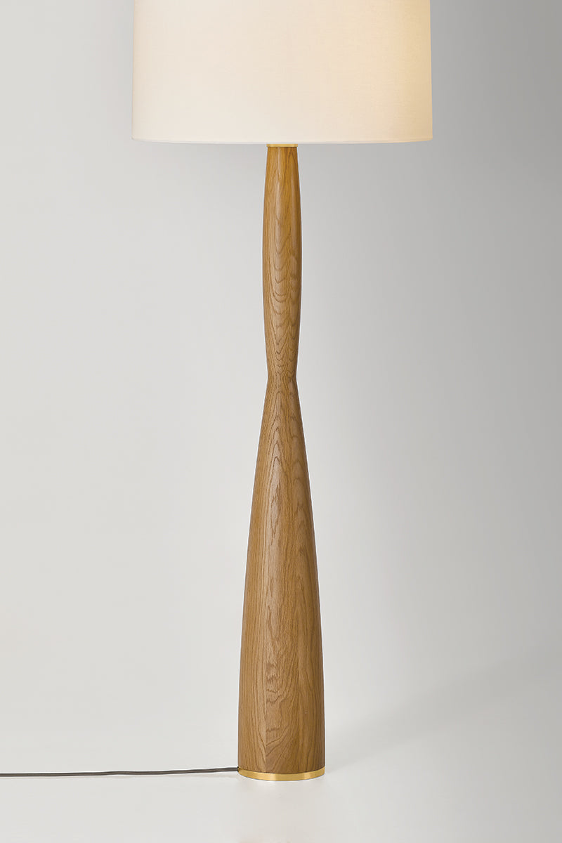 Hudson Valley Somers Chase Floor Lamp in Aged Brass, room setting 3