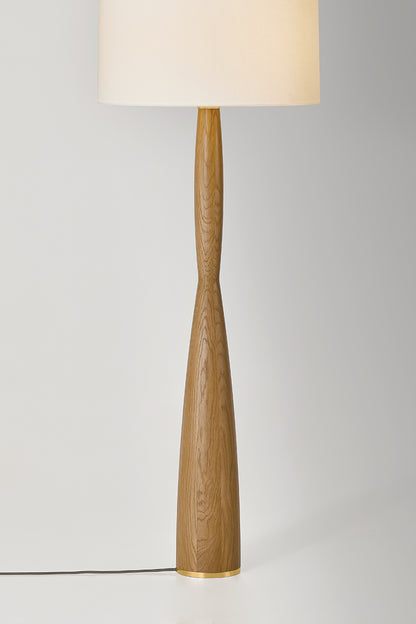 Hudson Valley Somers Chase Floor Lamp in Aged Brass, room setting 3