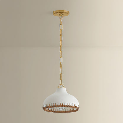 Hudson Valley Southfields 10.25" Pendant in Aged Brass, alternate view 1