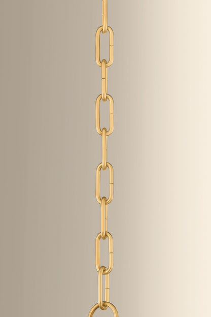 Hudson Valley Southfields 10.25" Pendant in Aged Brass, room setting 4