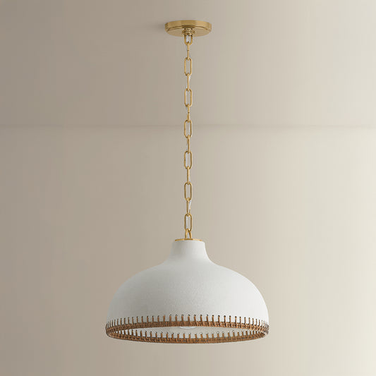Hudson Valley Southfields 16.25" Pendant in Aged Brass, alternate view 1