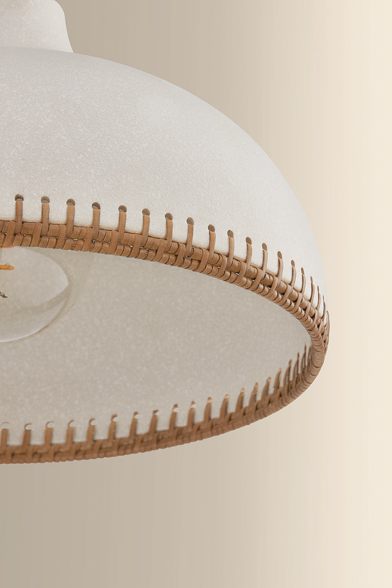 Hudson Valley Southfields 16.25" Pendant in Aged Brass, room setting 3