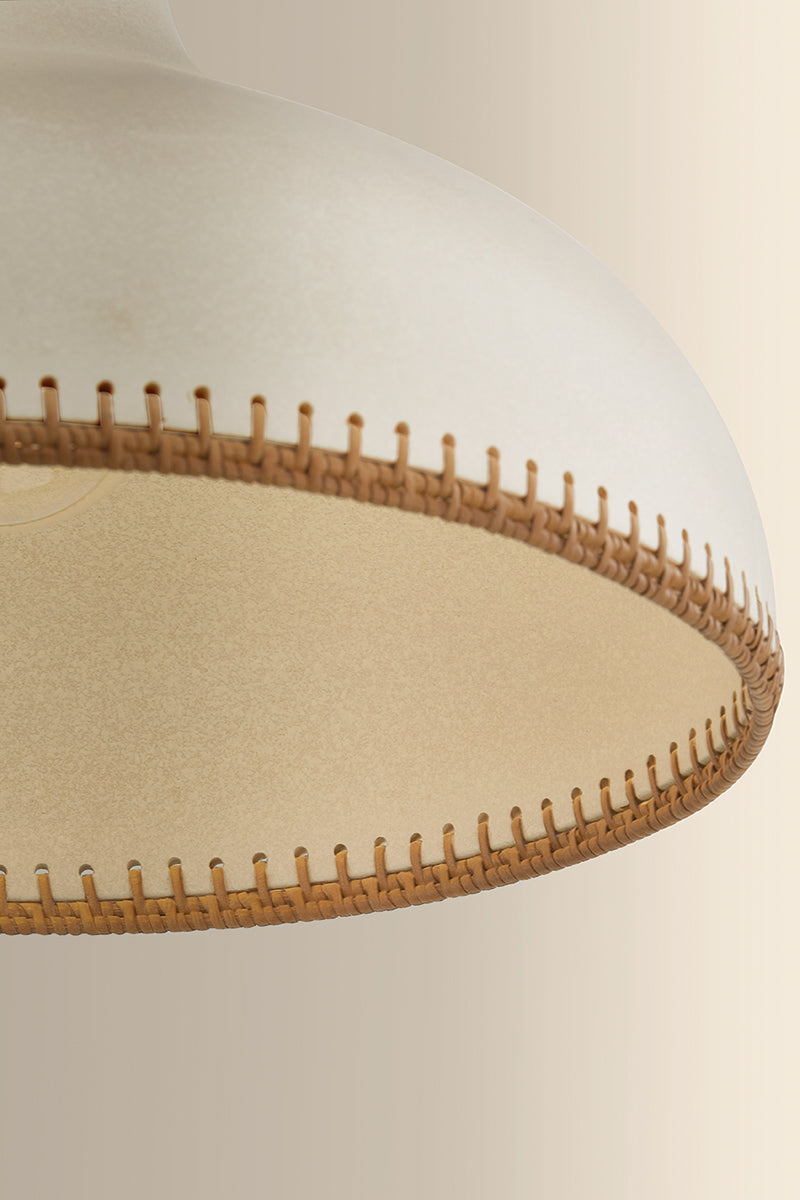 Hudson Valley Southfields 21" Pendant in Aged Brass, room setting 2