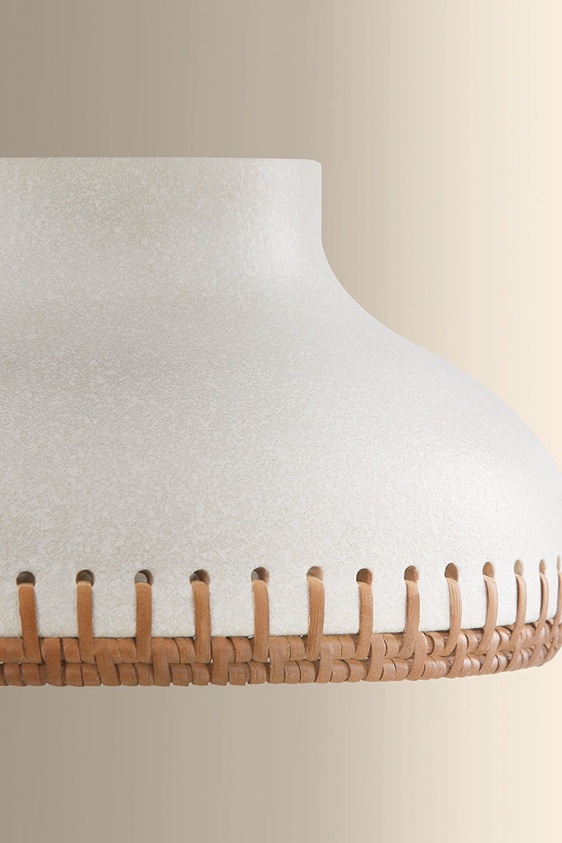 Hudson Valley Southfields Flush Mount in Aged Brass, room setting 2